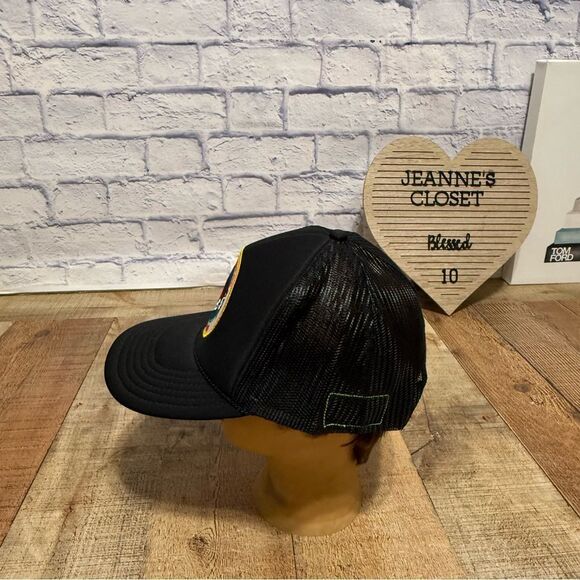 Rare Aviator Nation Trucker Hat Surf Venice Malibu Black Snapback Hat Cap main image 5